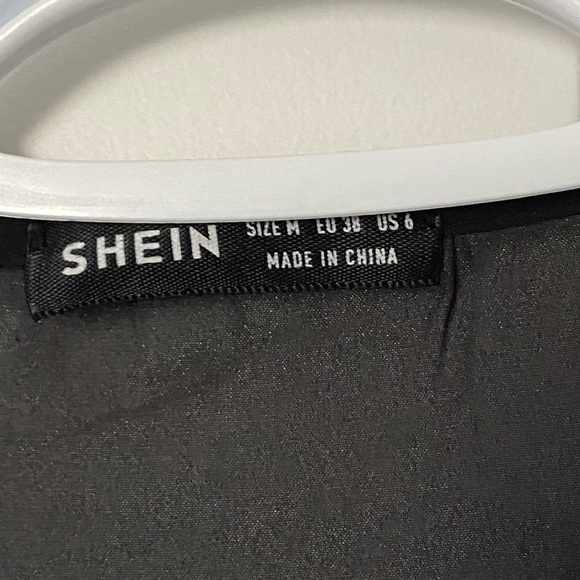 Black Mesh Long Sleeve Blouse - Picture 3 of 4